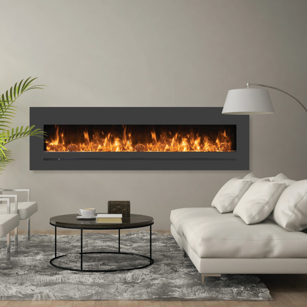 Amantii WM-FML-STL Linear 72" Electric Fireplace (Model WM-FML-72-7823-STL)