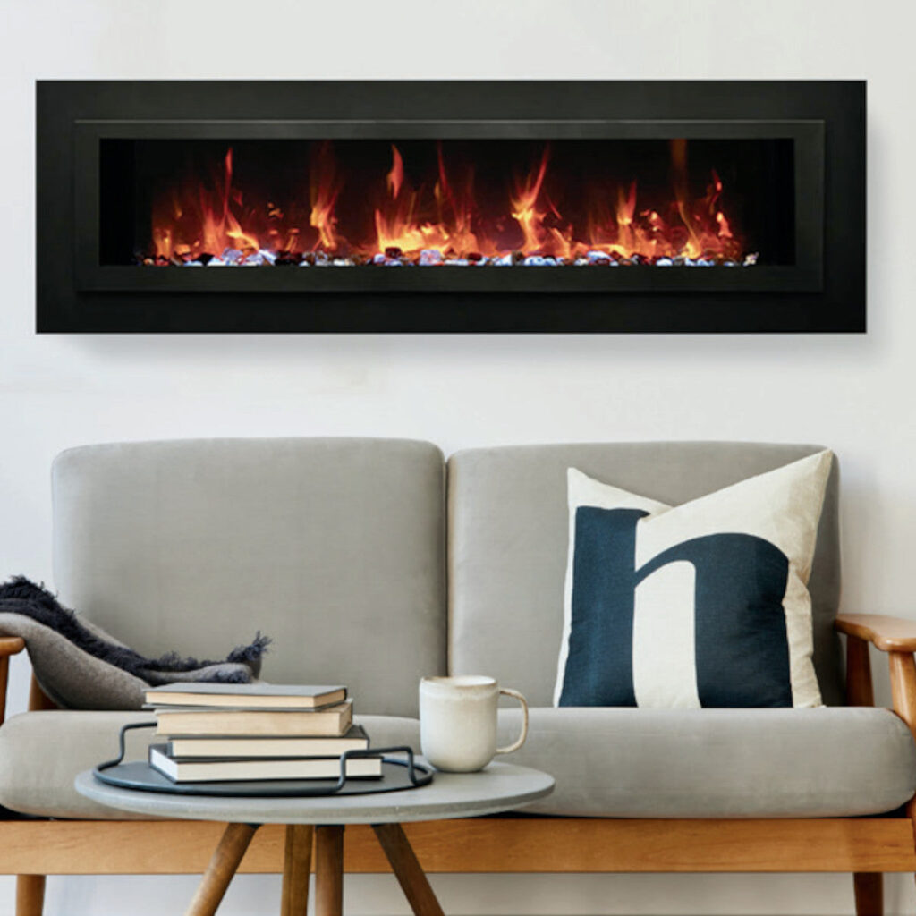Amantii WM-FML-STL Linear 88" Electric Fireplace (Model WM-FML-88-9623-STL)