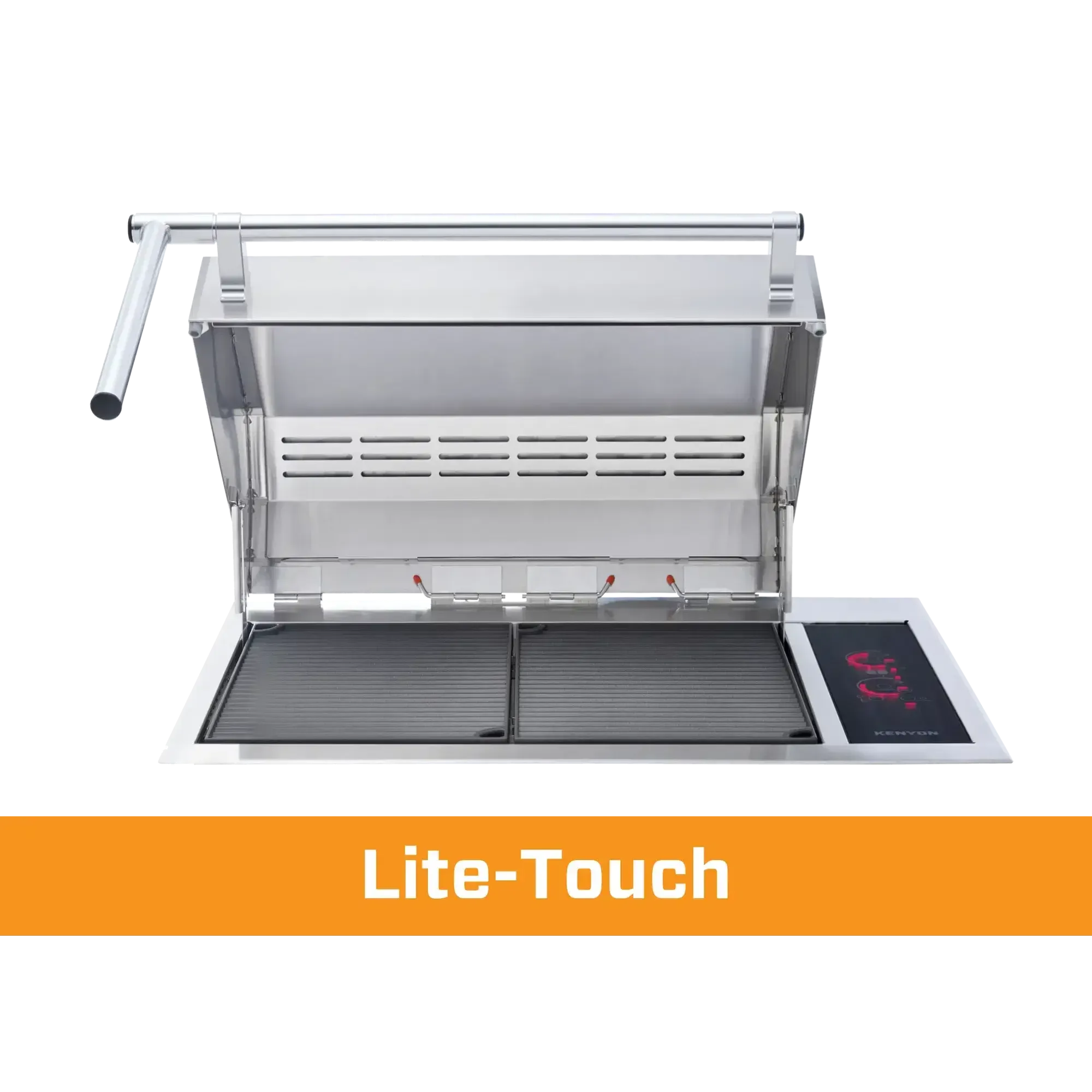 Kenyon Texan 30-Inch Built-In Electric Grill - 240V Dual-Burner with Touch Control and ADA Handle view 3