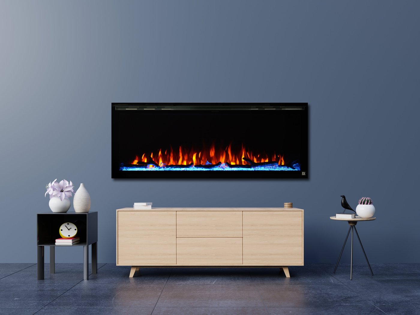 Touchstone Sideline Elite 42" Linear Flush Mount WiFi Smart Electric Fireplace (Model 80042)