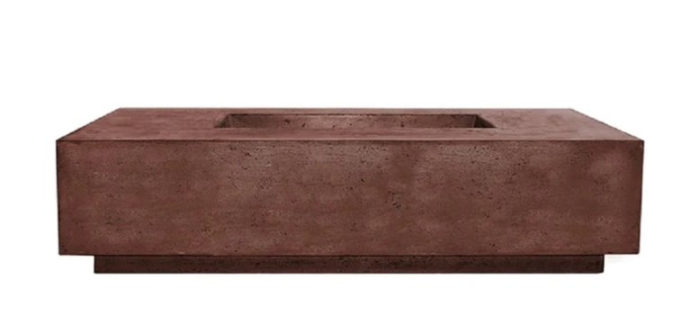 Prism Hardscapes 60" x 32" Tavola 8 Concrete Fire Table