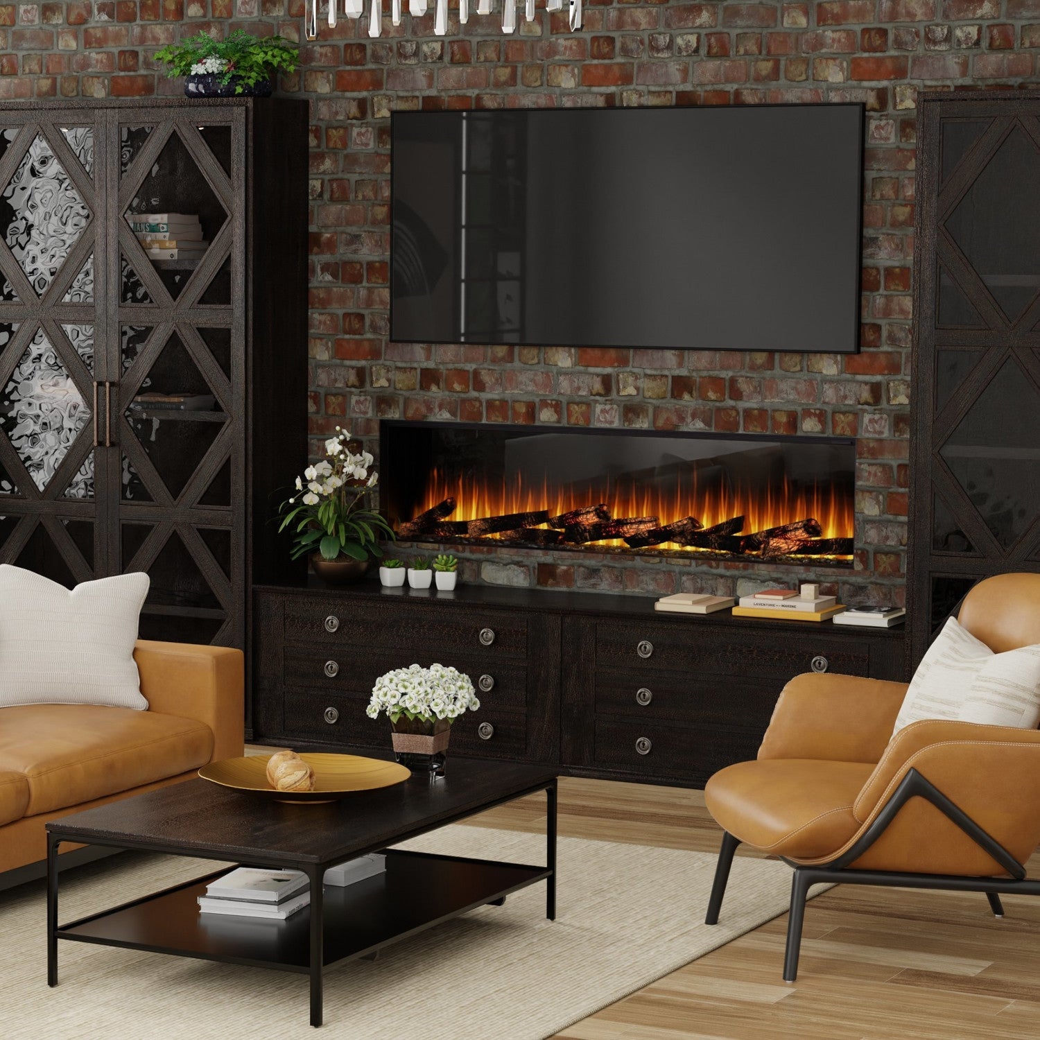 Dimplex Ignite Ultra 74" Linear Electric Fireplace Sided Or Multi Sided