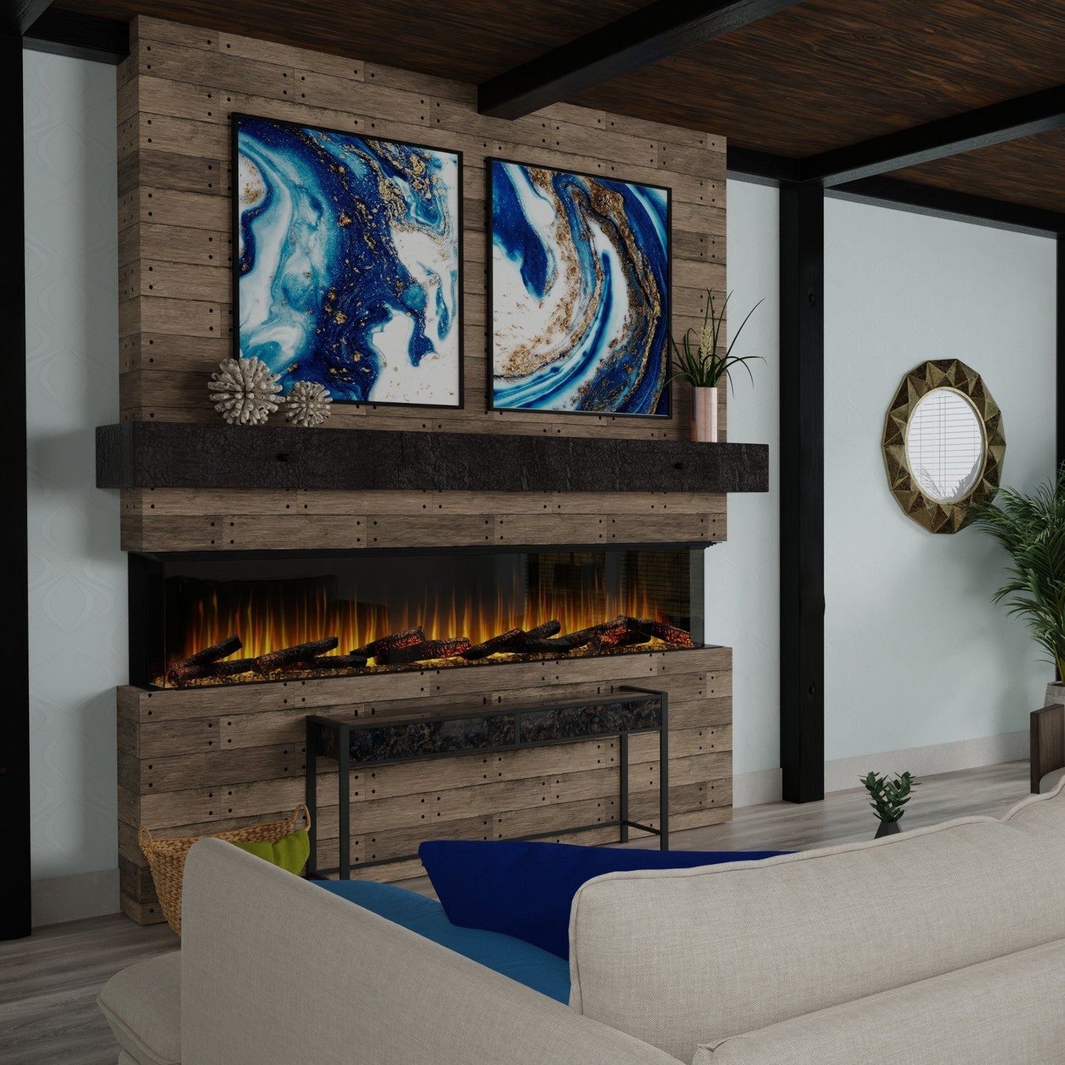 Dimplex Ignite Ultra 88" Linear Electric Fireplace Sided Or Multi Sided