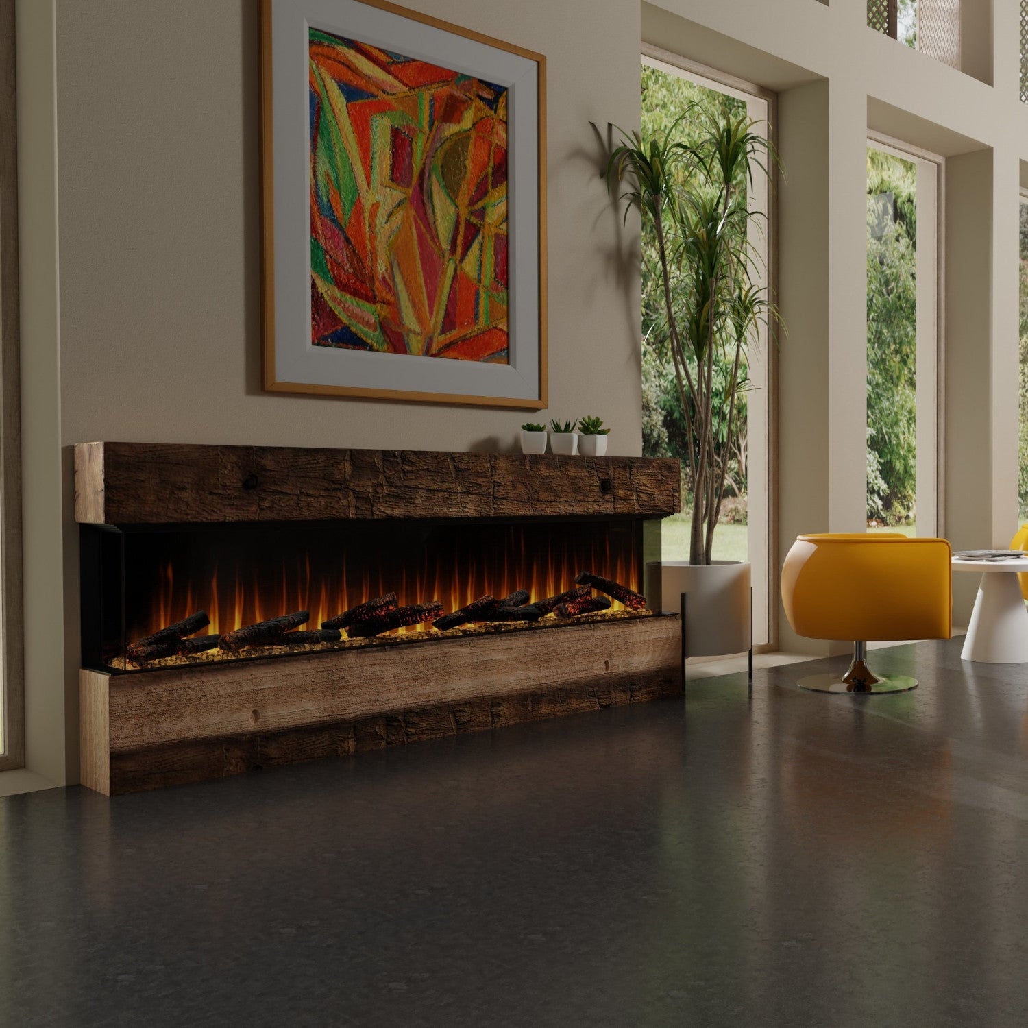 Dimplex Ignite Ultra 88" Linear Electric Fireplace Sided Or Multi Sided