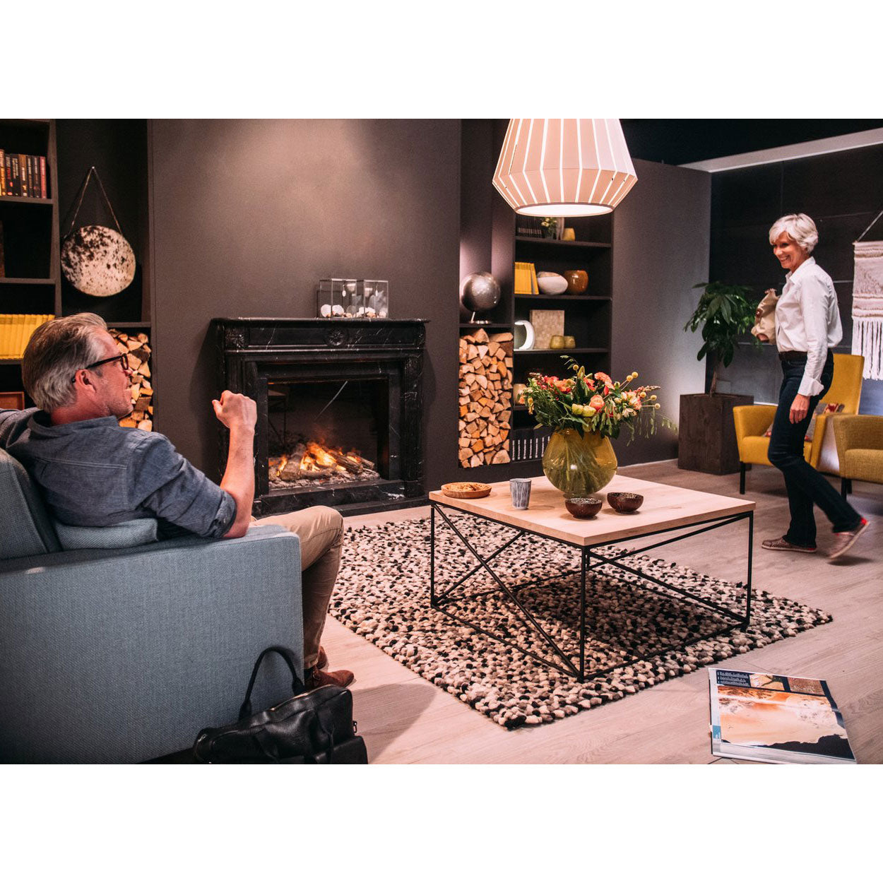 Dimplex Optimyst e-MatriX 35" Singled-Sided Built-in Electric Firebox (Model FEF3226L1)