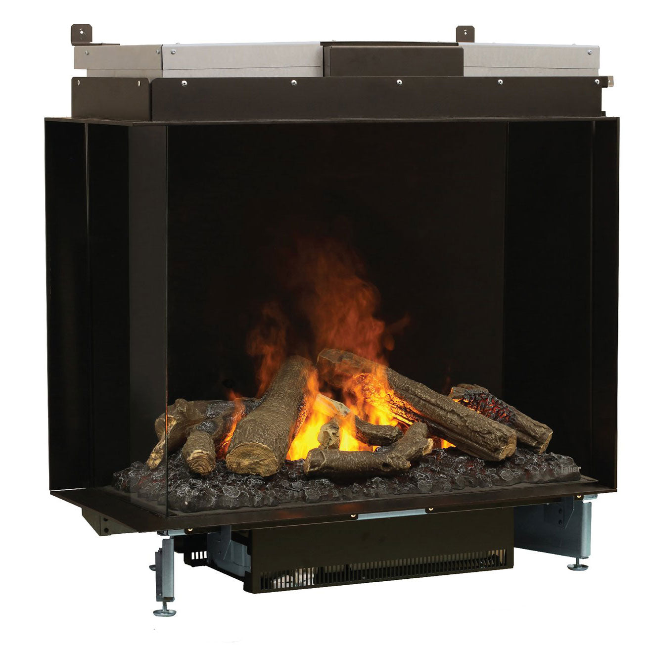 Dimplex Optimyst e-MatriX 37" Two-Sided Built-in Electric Firebox, Left-facing (Model FEF3226L2L)