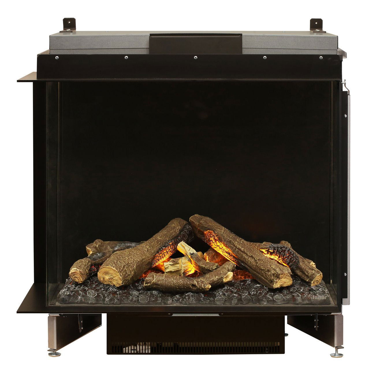 Dimplex Optimyst e-MatriX 37" Two-Sided Built-in Electric Firebox, Left-facing (Model FEF3226L2L)