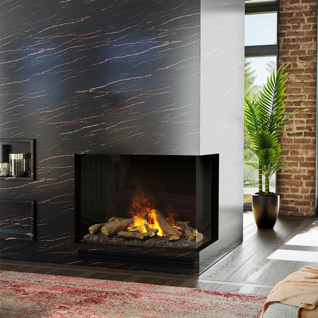 Dimplex Optimyst e-MatriX 37" Two-Sided Built-in Electric Firebox, Right-facing (Model FEF3226L2R)