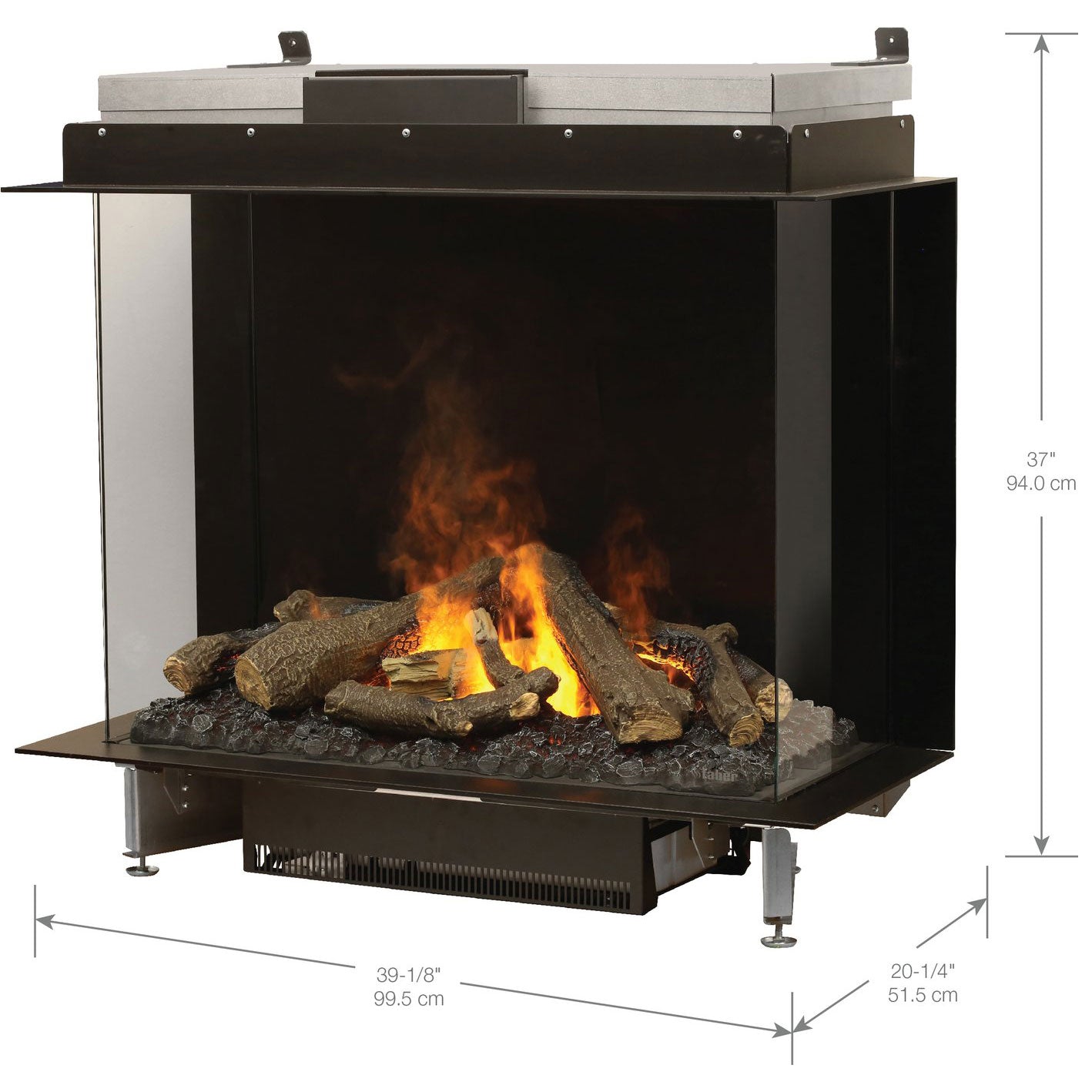 Dimplex Optimyst e-MatriX 39" Three-Sided Built-in Electric Firebox (Model FEF3226L3)