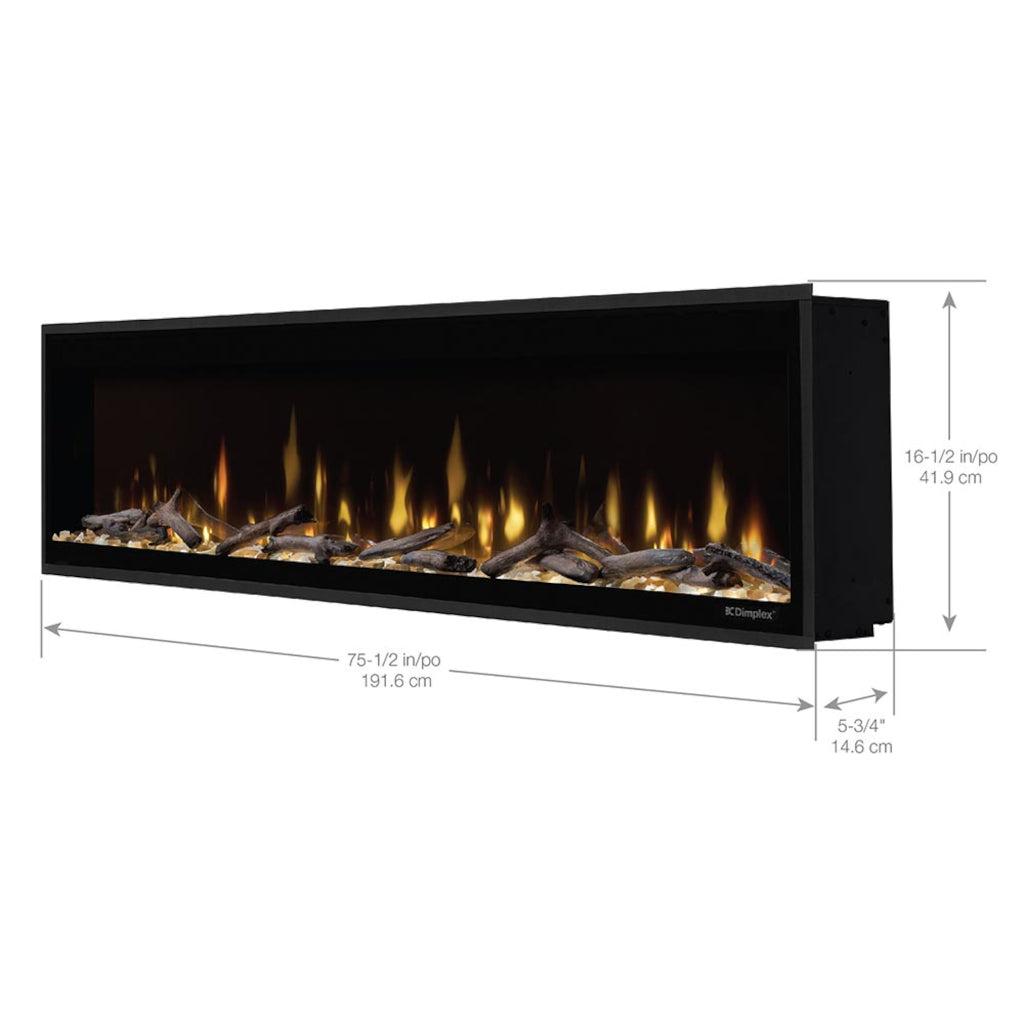 Dimplex Ignite Evolve 74" Linear Built-in Electric Fireplace