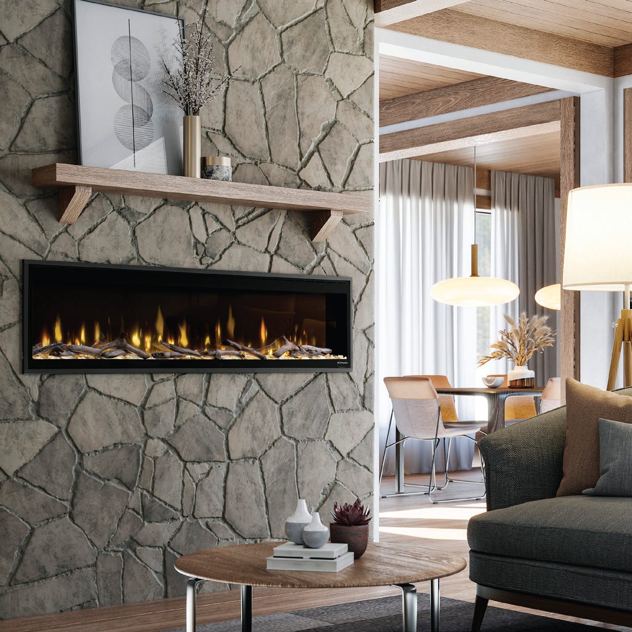 Dimplex Ignite Evolve 74" Linear Built-in Electric Fireplace