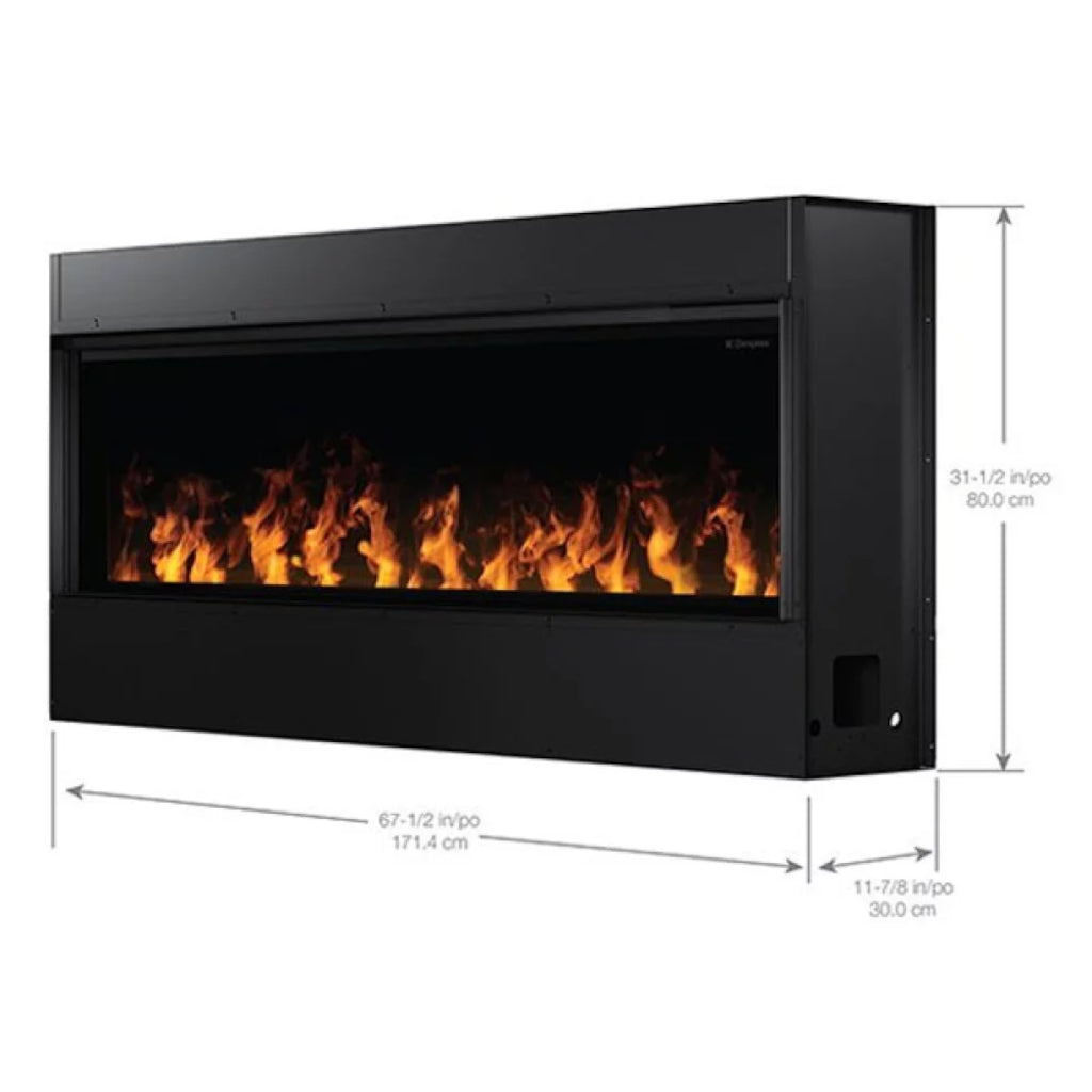 Dimplex Opti-Myst 66" Linear Wall-Mount/Built-In Electric Fireplace
