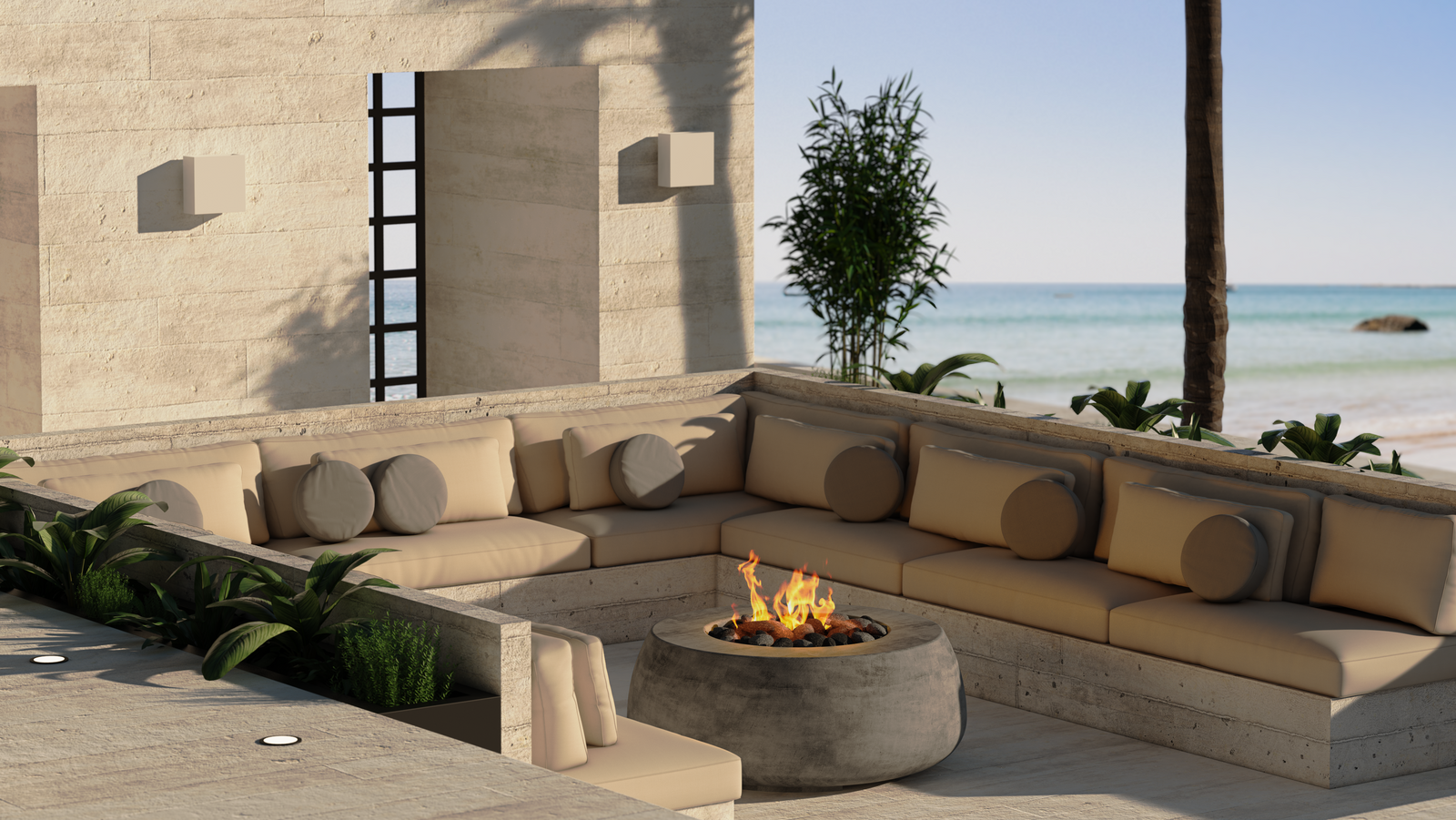 Prism Hardscapes Dune Concrete Fire Bowl