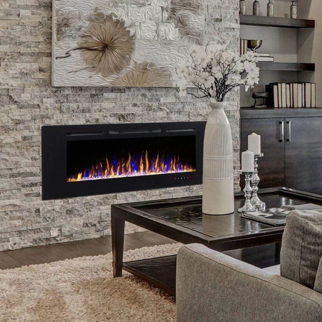 Modern Flames Challenger 60" Built-in Wall Mount/Recessed Linear Electric Fireplace (Model CEF-60B)