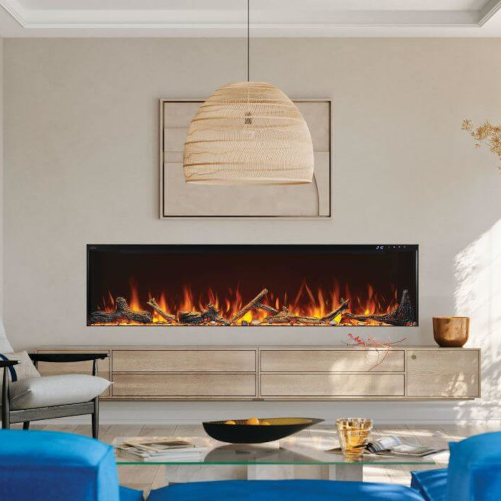 Napoleon Astound FlexMount 74" Wall Mount / Built-In Linear Electric Fireplace Sided or 3-Sided (Model NEFL74AB)