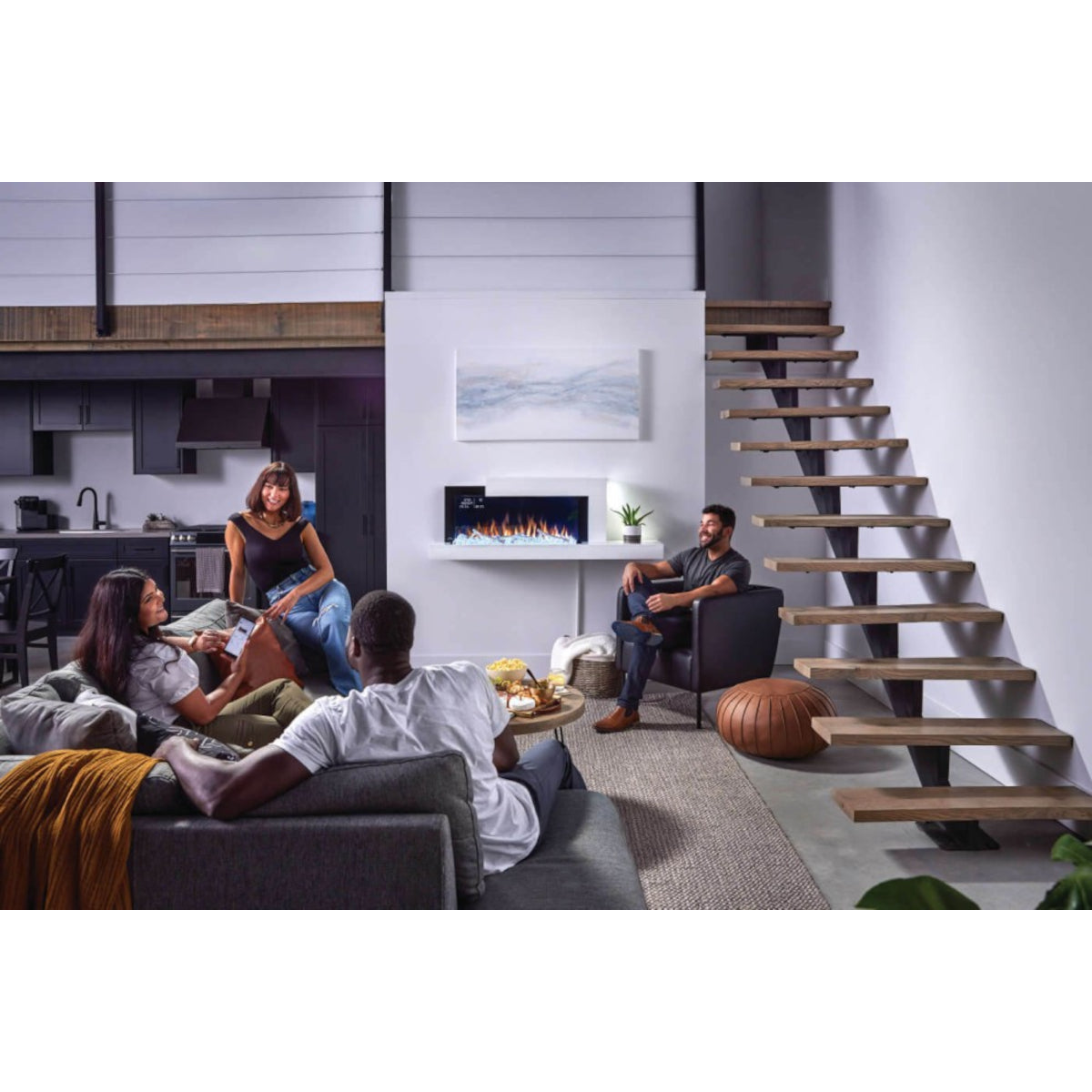Napoleon Stylus Cara Elite Connected Wall Hanging Electric Fireplace (Model NEFP32-5019W-IOT)