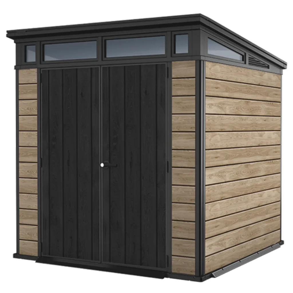 Signature Collection 7x7ft Pent Shed - Ashwood