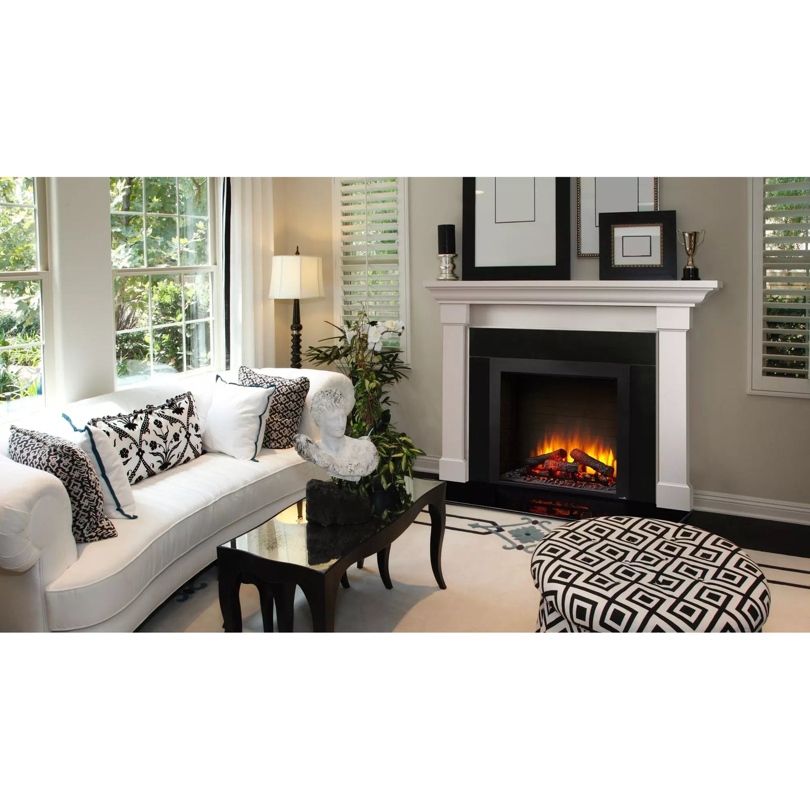 SimpliFire 36" Built-In Electric Fireplace (Model SF-BI36-EB)