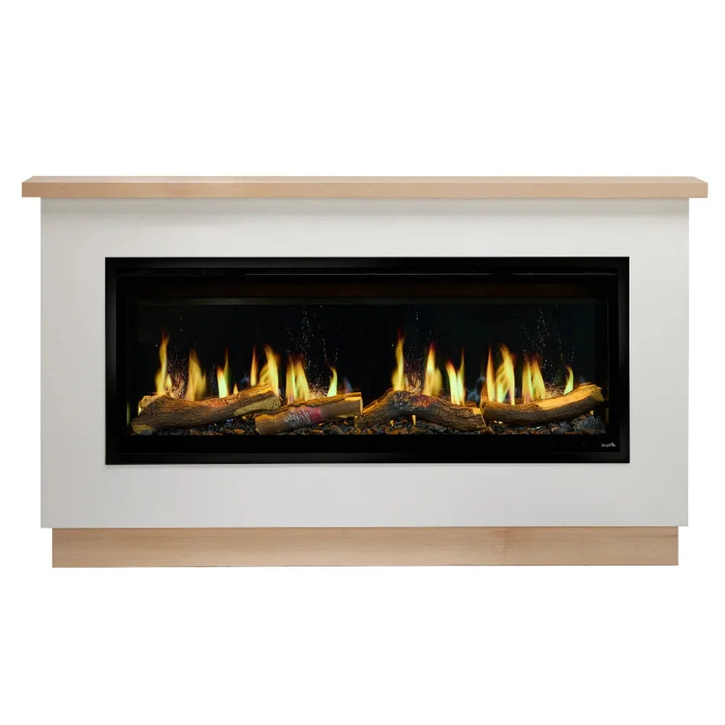 SimpliFire Allusion Edge 50" Linear Built-In Virtual Electric Fireplace