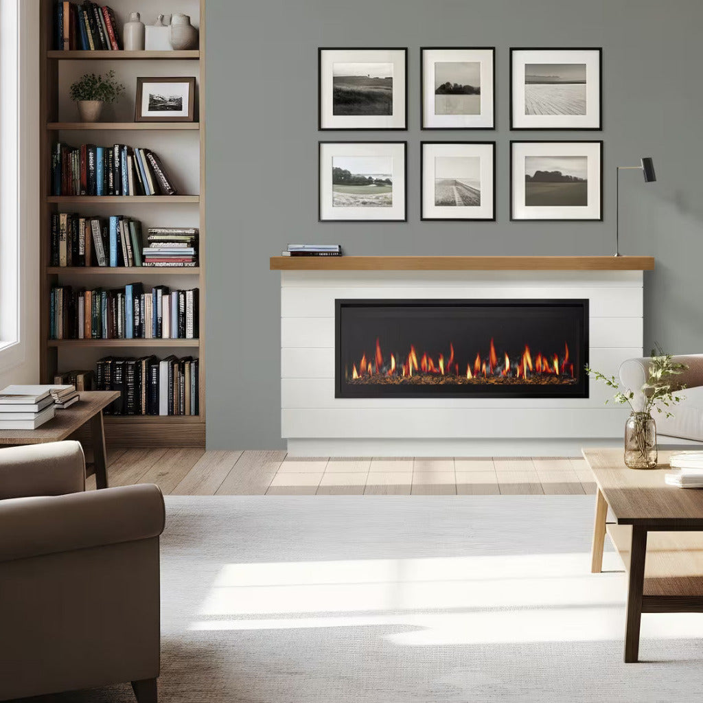 SimpliFire Allusion Edge 50" Linear Built-In Virtual Electric Fireplace
