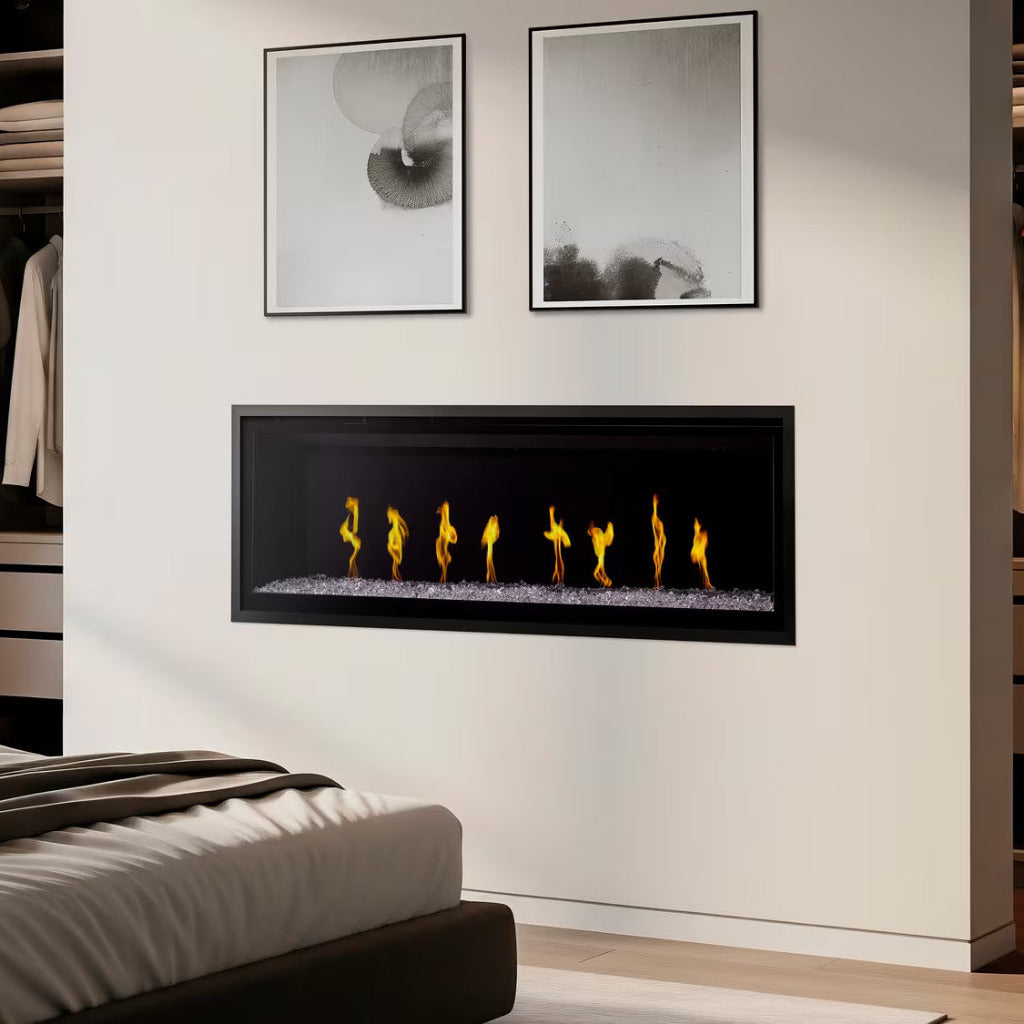 SimpliFire Allusion Edge 60" Linear Built-In Virtual Electric Fireplace