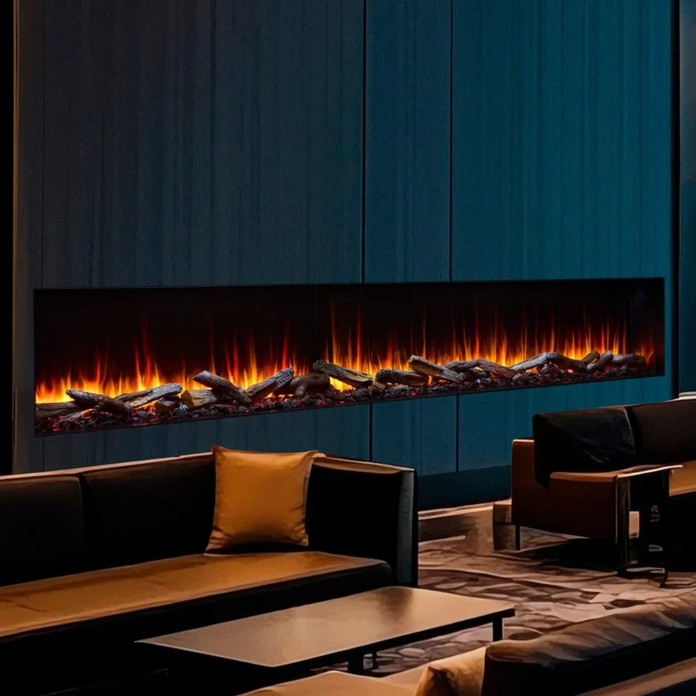 SimpliFire Triton 78-Inch Multi-View Smart Electric Fireplace (Model SF-TR78)