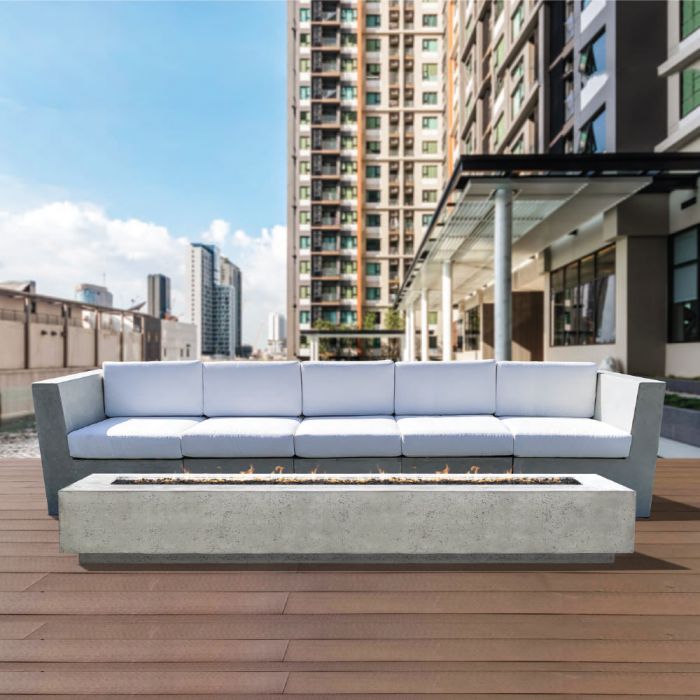 Prism Hardscapes Tavola 110 Concrete Fire Table