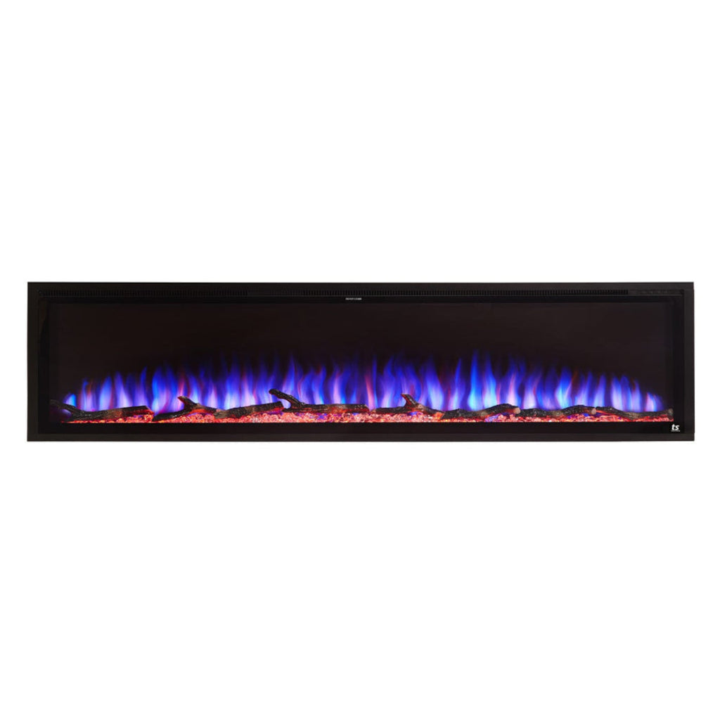 Touchstone Sideline Elite 84" Linear Flush Mount WiFi Smart Electric Fireplace (Model 80050)