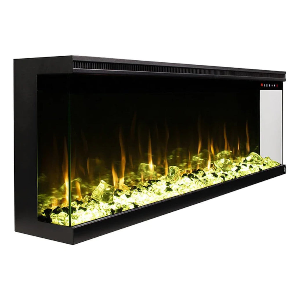 Touchstone Sideline Infinity Pro 60" 3-Sided WiFi Smart Recessed Electric Fireplace (Model 80046)