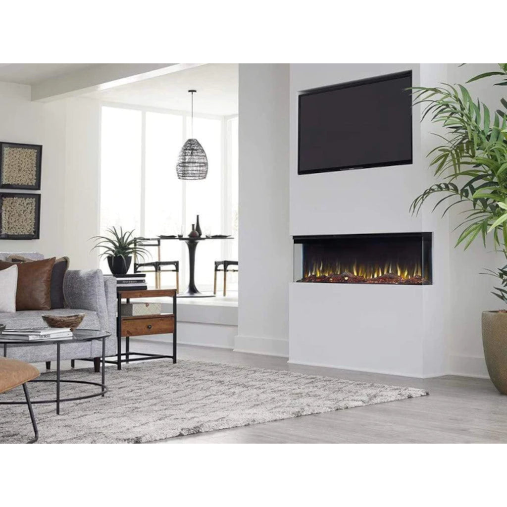 Touchstone Sideline Infinity Pro 60" 3-Sided WiFi Smart Recessed Electric Fireplace (Model 80046)