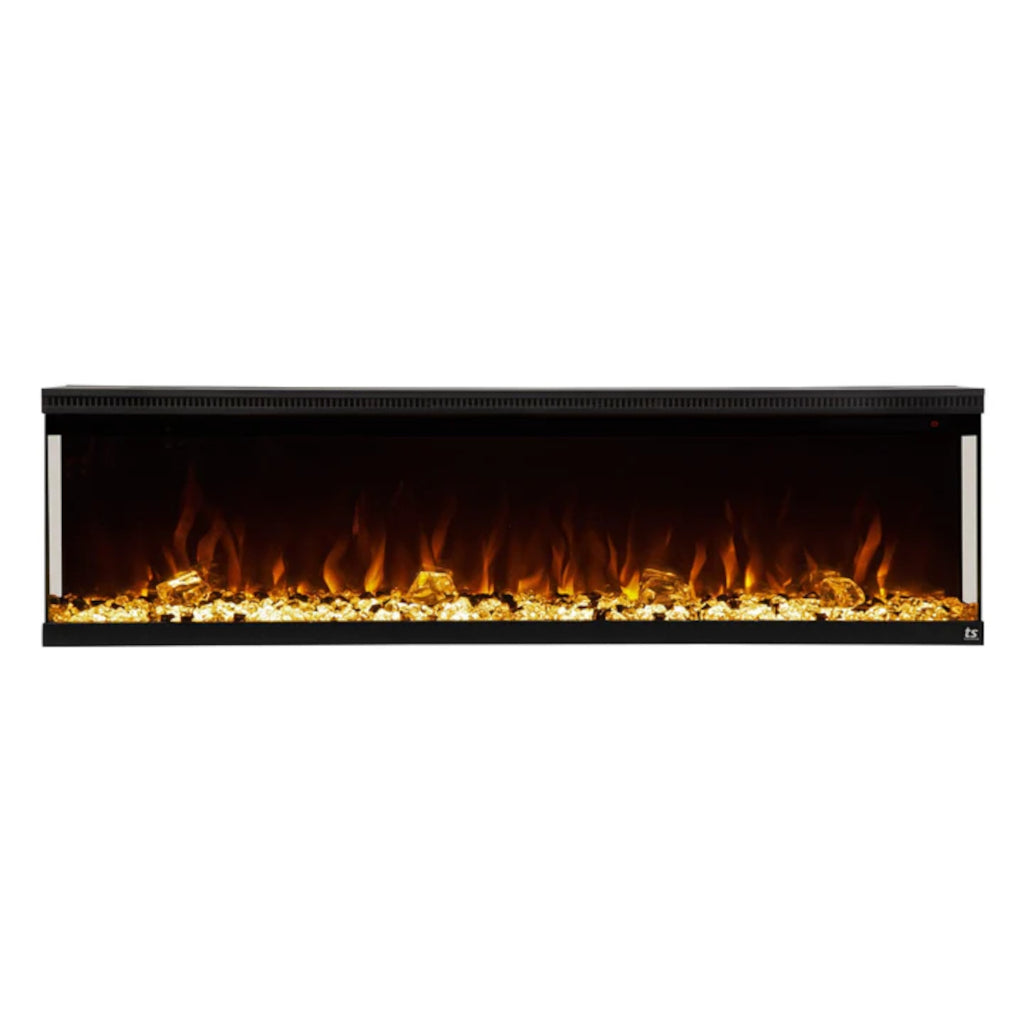Touchstone Sideline Infinity Pro 72" 3-Sided WiFi Smart Recessed Electric Fireplace (Model 80051)