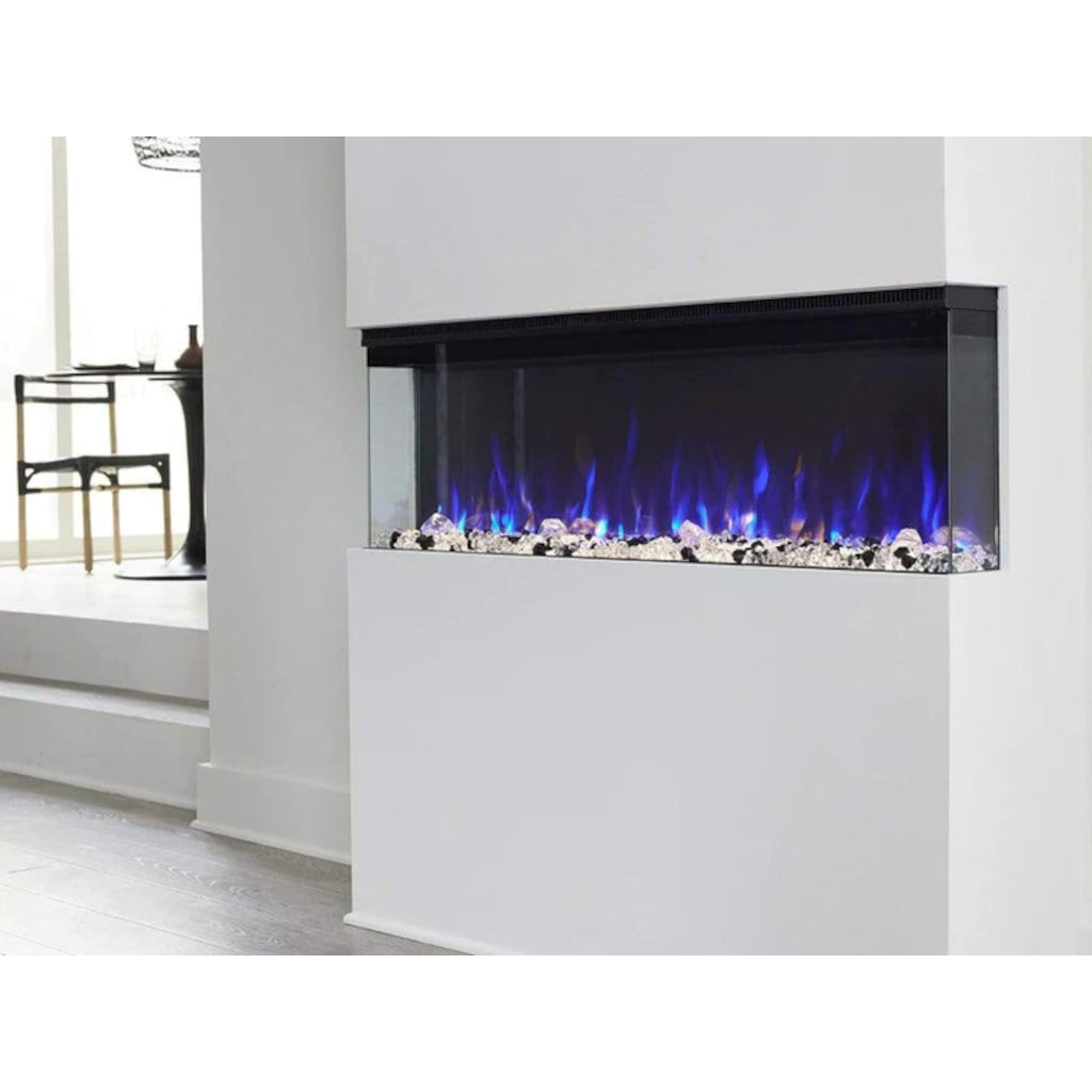 Touchstone Sideline Infinity Pro 72" 3-Sided WiFi Smart Recessed Electric Fireplace (Model 80051)