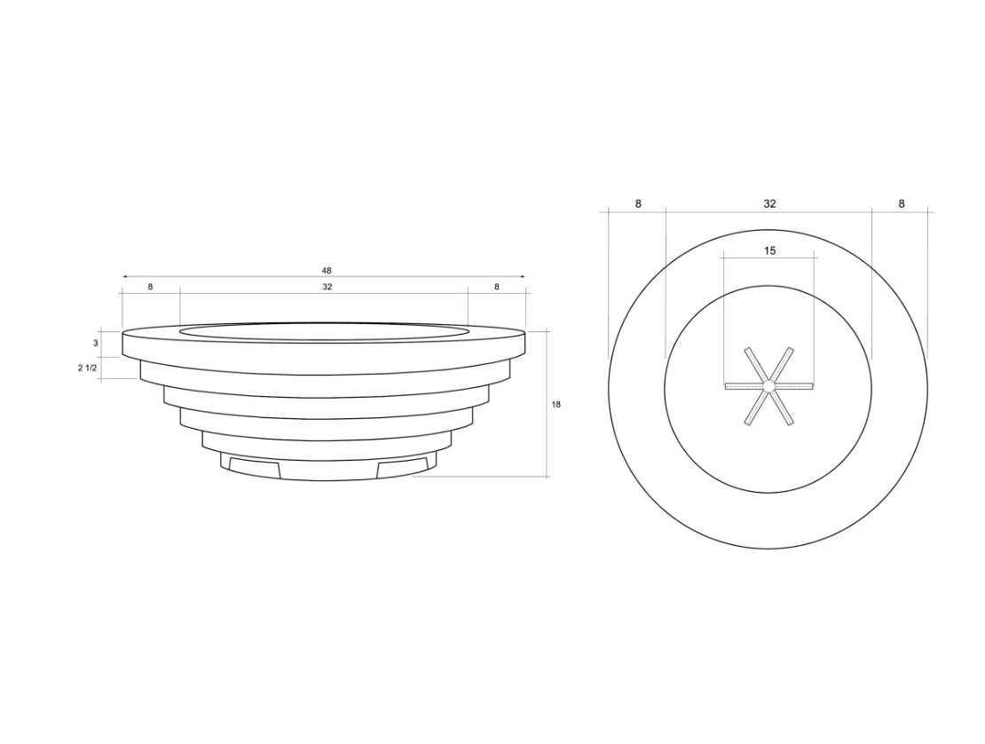 Prism Hardscapes Triton Concrete Fire Bowl